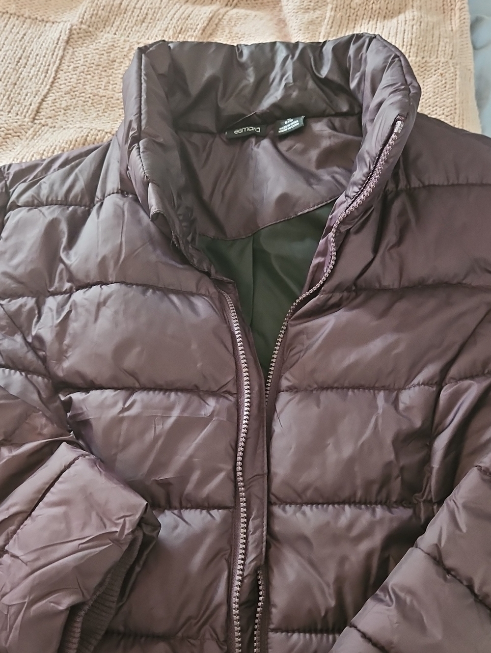 Esmara Quilted Puffer Jacket in Dark Purple - Emerge